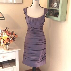 Bill Levkoff Satin Evening Dress